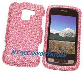 For Verizon LG Enlighten VS700 Pink Glitter Rhinestones Bling Phone 
