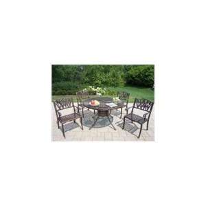  Oakland Living Sunray Tulip Dining Set with 4 Chairs