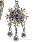 Vintage Tatiana Faberge Necklace with a Rhinestone Covered Pendant 