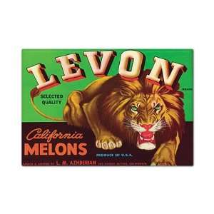  Levon California Melons Label Art Fridge Magnet 