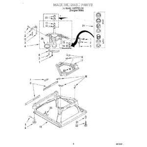  Whirlpool Part Number  388492 For Model #  TAWS700EQ0 