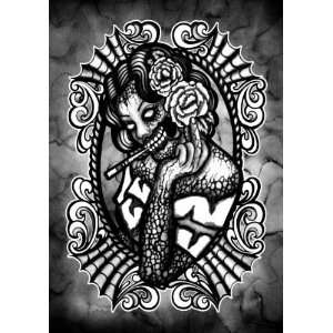  Zombie Thrombosis by Leighderhosen Tattoo Art Canvas 