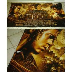  Troy Original Movie Banner 2004 RARE 46 X 92 inches 