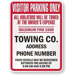, maximum Fine $500, Towing Co. Address Phone Number, Your Vehicles 