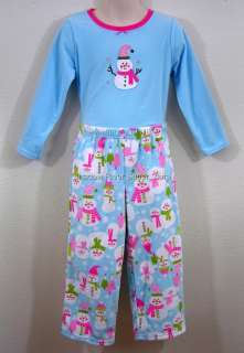 New Girls CARTERS Blue Christmas Fleece Pajama Set PJs  