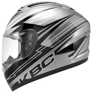  KBC VR 2 Racer Full Face Helmet Small  Silver Automotive