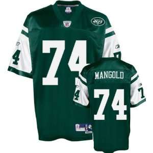  Nick Mangold Green Reebok NFL Premier New York Jets Jersey 