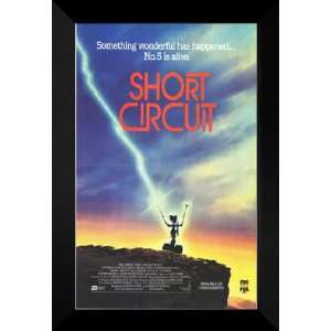 Short Circuit 27x40 FRAMED Movie Poster   Style B 1986 