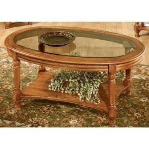  Marion County Oval Cocktail Table in Ginger Oak