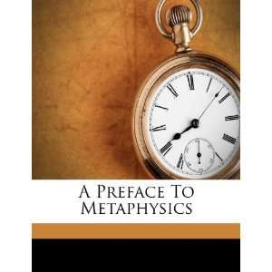    A Preface To Metaphysics [Paperback] Jacques Maritain Books