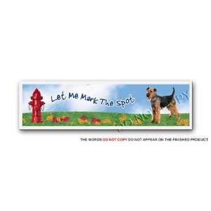  Airedale Terrier Mark The Spot Bookmark