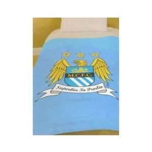  Manchester City Fc Super Soft Fleece Blanket Bed Throw 
