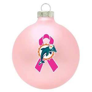   Dolphins Breast Cancer Awareness Pink Ornament