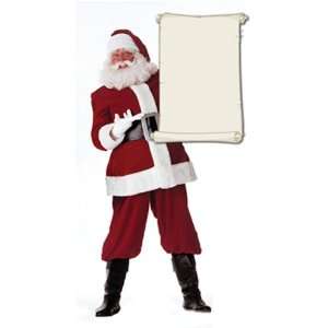  Santa Claus with Blank List 72 x 39 Print Stand Up 