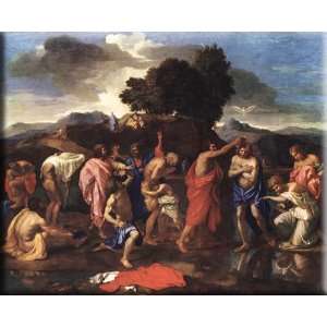  Sacrament of Baptism 16x13 Streched Canvas Art by Poussin 