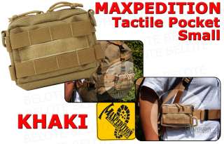 Maxpedition KHAKI TacTile Pocket Small PALS 0223K *NEW*  