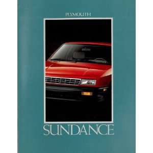    1992 Plymouth Sundance Original Sales Brochure 