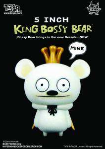 King Bossy Bear White Flocked 5 Vinyl Figure  
