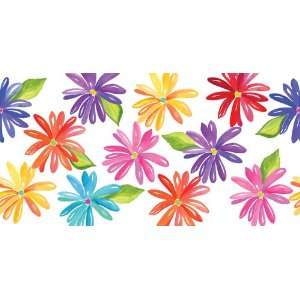   Modern Floral Plastic Banquet Table Covers 