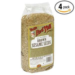 Bobs Red Mill Natural Brown Sesame Seeds, 16 Ounce Packages (Pack of 