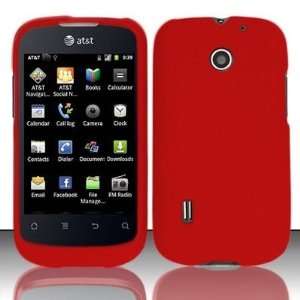 For AT&T Huawei Fusion Jengu U8652 Accessory   Red Hard Case Protector 