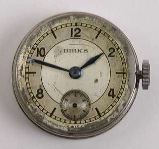 Vintage Ladies Swiss Made BIRKS Wrist Watch Dial + Movement, 15J 