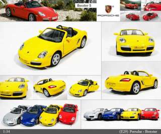 Porsche Boxster S 134 5 Color selection Diecast Mini Cars Toys 