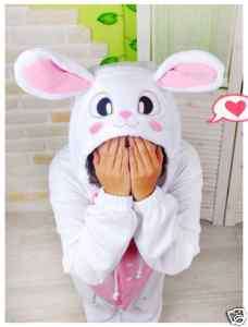 KIGURUMI Animal Pajamas Fancy Dress Costume Rabbit  
