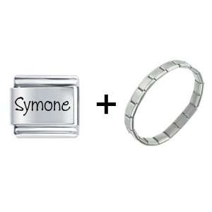  Name Symone Italian Charm Pugster Jewelry
