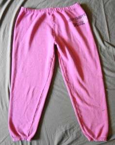 Womens Victorias secret pink sweat pants size SMALL  