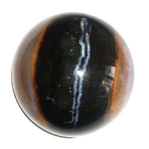  Agate Ball 03 Cats Eye Crystal Red Black Protection Stone 