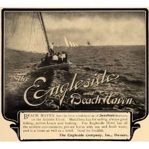  1906 Ad Engleside Hotel Beach Haven Sailing Boat Lodge 