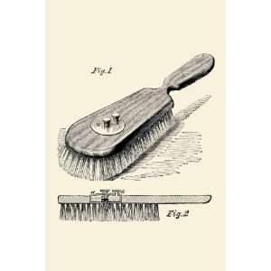 Lotion Dispensing Hair Brush 28x42 Giclee on Canvas 
