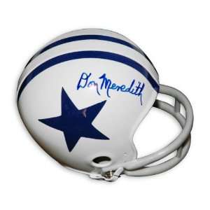  Don Meredith Dallas Cowboys Autographed Mini Helmet 