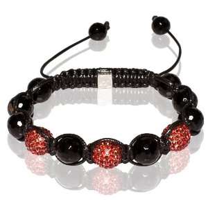 Buddha Bracelet Unisex & Adjustable In Black & Red (Item Includes Gift 