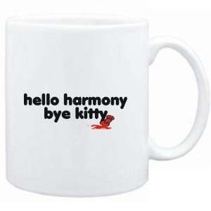   Mug White  Hello Harmony bye kitty  Female Names