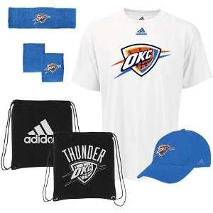   Oklahoma City Thunder T shirt, Hat, Wristbands & Headband Value Pack
