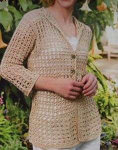 Breezy Mesh Jacket Crochet Pattern*casual*summer  