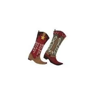  Pack of 6 Wild West Country Cowboy Boot Christmas 