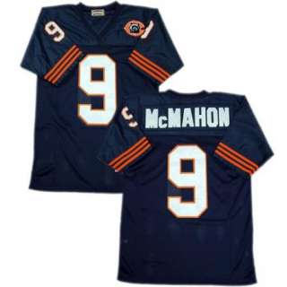 Jim McMahon #9 Chicago Bears Throwback Navy Sewn Mens Size Jersey 
