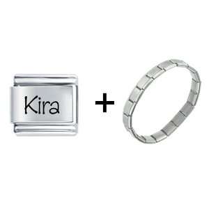  Name Kira Italian Charm Pugster Jewelry