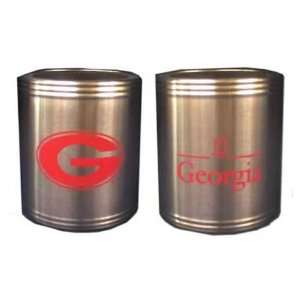   Bulldogs Stainless Steel Can Coolers Set of Two