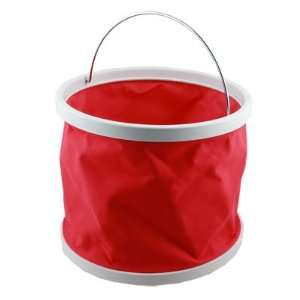  Outdoor Camping Folding Collapsible Bucket Barrel 9L Red 