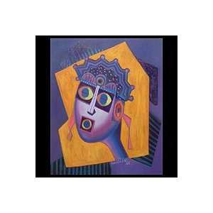  NOVICA Cubist Painting   Face the Events