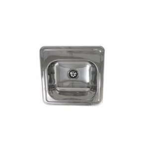   15 x 15 square sink with smooth surface and 2 center drain WH692ABL