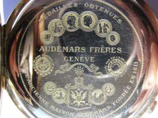 RRR Audemars Freres 14k gold Chronograph&Repeater pocket watch for 