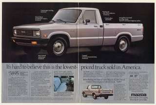 1982 Mazda B2000 Sundowner Lowest Priced Truck Sold in America Double 