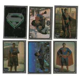  Superman The Movie 1978 Topps Foil Sticker Set 