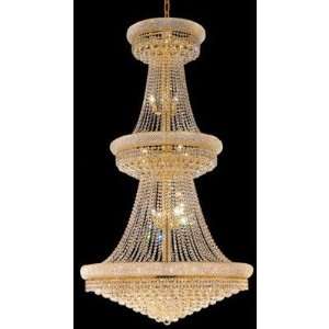   Light Chandelier with Crystal Finish Gold, Crystal Trim Spectra