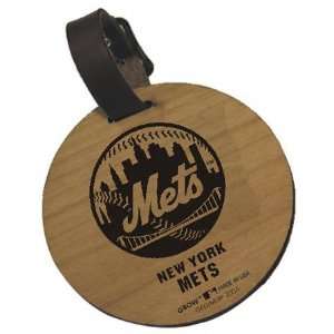  New York Mets Alder Wood Bag Tag